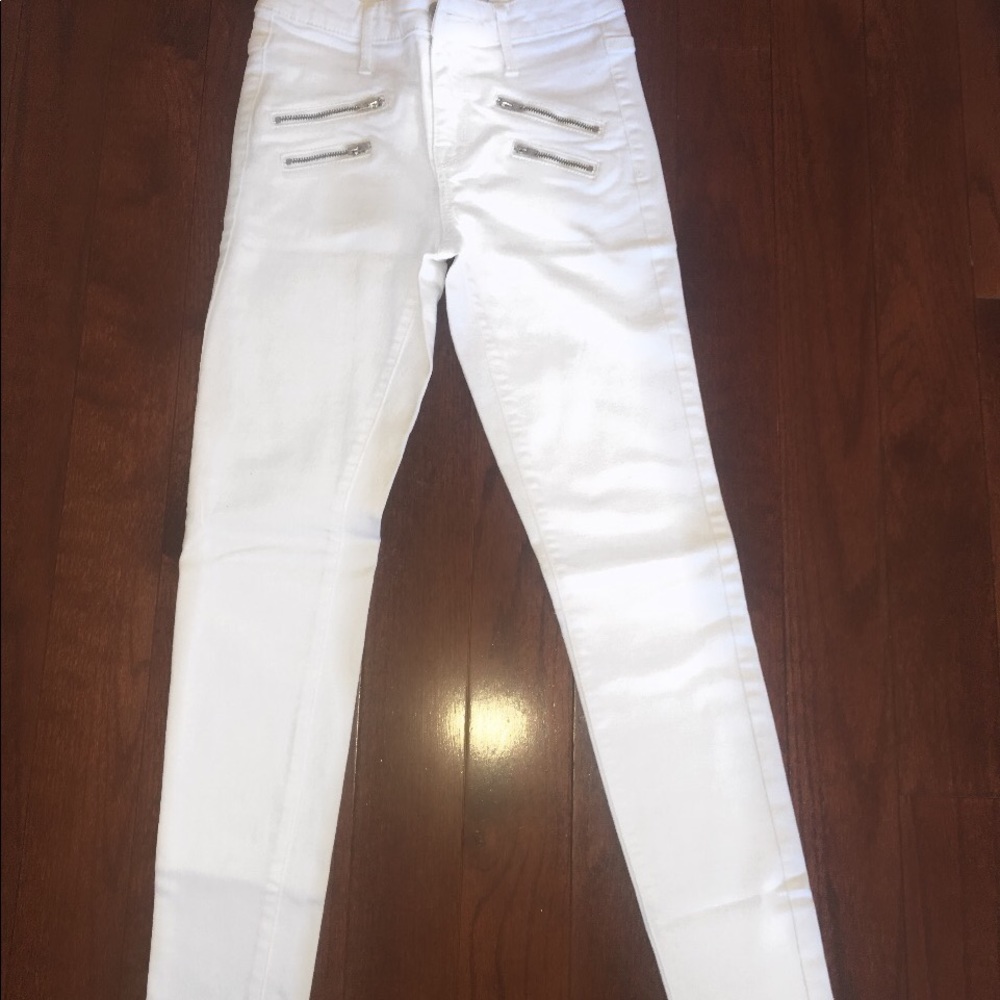 High Rise Skinny Jeans in White